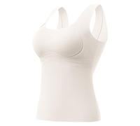 Maillot de Corps Thermique Femme Hiver Top Mérinos Fin sous-Vêtement de Base Confortable pour Usage Quotidien en Ville