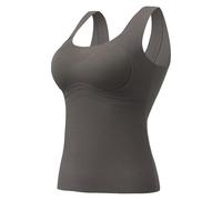 Maillot de Corps Thermique Femme Hiver Top Mérinos Fin sous-Vêtement de Base Confortable pour Usage Quotidien en Ville