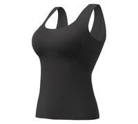 Maillot de Corps Thermique Femme Hiver Top Mérinos Fin sous-Vêtement de Base Confortable pour Usage Quotidien en Ville