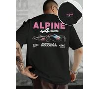 Maillot de course Alpine A525 Formule 1 fabriqué dans un matériau de haute qualité, coupe confortable, respirant, style hip-hop urbain, imprimé accrocheur, imprimé des deux côtés. T-shirt imprimé pour