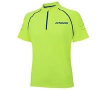 Maillot de course de compression Airtracks Pro Team - À manches courtes - Pour homme - Fonctionnel - Idéal pour la course à pied, le fitness, le jogging - Respirant - Séchage rapide, Homme, fluo, xl