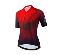 Maillot de Cyclisme À Manches Courtes pour Femme Complet Zip Extensible Tenue Maillot T-Shirt Cycliste Respirant Séchage Rapid Vélo (Color : TYP-2, Size : M)