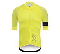 Maillot de cyclisme à manches courtes pour homme - Respirant - Séchage rapide - Élastique - Gilet de cyclisme - Veste de cyclisme imperméable et coupe-vent, O jaune., XL