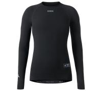 Maillot de cyclisme à manches longues pour femmes Winter Merino noir