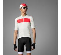Maillot de cyclisme adidas Heritage Tempo 3 bandes Chalk White / Pure Ruby XL