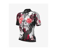 Maillot De Cyclisme ALE' PR-R SKULL Noir-Blanc