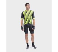Maillot De Cyclisme ALE' PR-R SQUARE Jaune Fluo