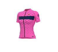 Maillot De Cyclisme Femme ALE' PR-R STARS Rose Fluide-Bleu Marine
