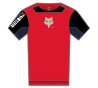 Maillot manches courtes enfant fox defend elevated junior rouge