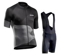 Maillot de Cyclisme Hommes Manches Courtes VTT Jersey Maillot de Vélo Respirant Séchage Cyclisme T Shirt MTB Cycliste Été Vélo de Route Vêtement Ensemble
