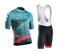 Maillot de Cyclisme Hommes Manches Courtes VTT Jersey Maillot de Vélo Respirant Séchage Cyclisme T Shirt MTB Cycliste Été Vélo de Route Vêtement Ensemble