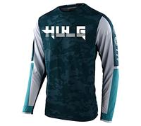Maillot De Cyclisme Hommes Manches Longues VTT Jersey Maillot De Vélo Vetement Respirant Séchage Cyclisme Tee Shirt Montagne Cycliste Vélo De Vetement Costume Fitness Hauts (Color-16,M)