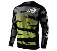 Maillot De Cyclisme Hommes Manches Longues VTT Jersey Maillot De Vélo Vetement Respirant Séchage Cyclisme Tee Shirt Montagne Cycliste Vélo De Vetement Costume Fitness Hauts (Color-19,XL)