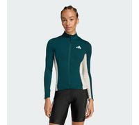 Maillot de cyclisme à manches longues Tempo 3bandes Green / Alumina L