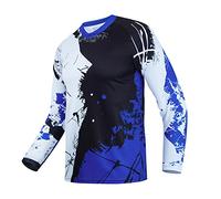 Maillot de cyclisme pour enfant Downhill Shirts Années Filles Garçons Vélo VTT Vêtements Enfants Manches Longues Powersports Vélo BMX Tops, 23B, 14 ans