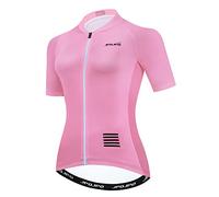 Maillot de cyclisme pour femme - Veste de vélo d'équipe - Collants de cyclisme, rose, Taille S