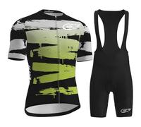 Maillot De Cyclisme Pour Hommes, Combinaison De Triathlon Rembourrée 9D, Respirante Et À Séchage Rapide - Body Une Pièce À Manches Courtes Pour L'entraînement À Vélo (Color-05-B,XXL)