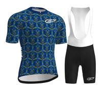 Maillot De Cyclisme Pour Hommes, Combinaison De Triathlon Rembourrée 9D, Respirante Et À Séchage Rapide - Body Une Pièce À Manches Courtes Pour L'entraînement À Vélo (Color-01-A,XXL)