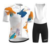 Maillot De Cyclisme Pour Hommes, Combinaison De Triathlon Rembourrée 9D, Respirante Et À Séchage Rapide - Body Une Pièce À Manches Courtes Pour L'entraînement À Vélo