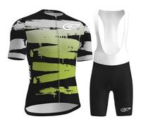 Maillot De Cyclisme Pour Hommes, Combinaison De Triathlon Rembourrée 9D, Respirante Et À Séchage Rapide - Body Une Pièce À Manches Courtes Pour L'entraînement À Vélo (Color-05-A,XL)
