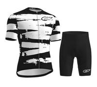 Maillot De Cyclisme Pour Hommes, Combinaison De Triathlon Rembourrée 9D, Respirante Et À Séchage Rapide - Body Une Pièce À Manches Courtes Pour L'entraînement À Vélo (Color-06-C,S)