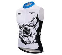 Maillot de cyclisme sans manches pour homme - Taille S à 3XL - Réfléchissant - 3 poches, CD5519, Taille L