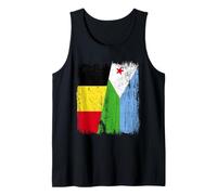 Maillot de fierté belge djiboutien demi drapeau belge djiboutien Débardeur
