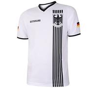 Maillot de Foot Allemagne Domicile - Rayures Noir Blanc - Enfants et Adultes - S