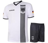 Maillot de Foot Argentine Domicile - Bandes Noir Blanc - Enfant et Adultes - XL