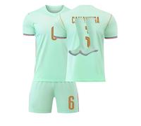 Maillot De Foot Enfant Adulte 2026 - Maillot avec Nom et Numéro, Ensemble de Maillots Domicile et Extérieur avec Football T Shirt Short et Chaussettes, Jersey Cadeaux des Fans pour Hommes Femmes