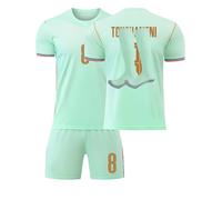 Maillot De Foot Enfant Adulte 2026 - Maillot avec Nom et Numéro, Ensemble de Maillots Domicile et Extérieur avec Football T Shirt Short et Chaussettes, Jersey Cadeaux des Fans pour Hommes Femmes
