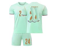 Maillot De Foot Enfant Adulte 2026 - Maillot avec Nom et Numéro, Ensemble de Maillots Domicile et Extérieur avec Football T Shirt Short et Chaussettes, Jersey Cadeaux des Fans pour Hommes Femmes