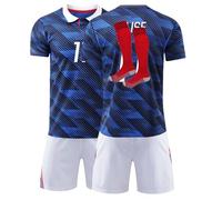 Maillot De Foot Enfant Adulte 2026 - Maillot avec Nom et Numéro, Ensemble de Maillots Domicile et Extérieur avec Football T Shirt Short et Chaussettes, Jersey Cadeaux des Fans pour Hommes Femmes