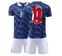 Maillot De Foot Enfant Adulte 2026 - Maillot avec Nom et Numéro, Ensemble de Maillots Domicile et Extérieur avec Football T Shirt Short et Chaussettes, Jersey Cadeaux des Fans pour Hommes Femmes