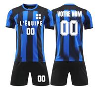 Maillot de Foot Enfant Adulte, Ensemble Foot Enfant Personnalisé avec Votre Nom Numéro Logo, Ensemble Maillot de Football Short pour Garçons Hommes #9