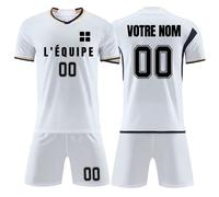 Maillot de Foot Enfant Adulte, Ensemble Foot Enfant Personnalisé avec Votre Nom Numéro Logo, Ensemble Maillot de Football Short pour Garçons Hommes #2