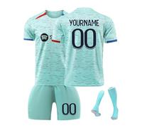 Maillot de Foot Enfant de Barca 23/24/25 Home Away Soccer Jeyser Ensemble Garçon Vêtements de Football Tee Shirt Short avec Chaussette