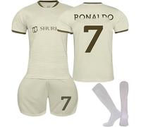 Maillot de Foot Enfant et Adultes 2024 Al Nassr FC Maillot Foot Nouveaux Maillots #7 Home/Away Soccer Jersey, Ensemble Football Homme Garçon Vêtement Sport Tshirt Shorts Chaussette Genouillère Set