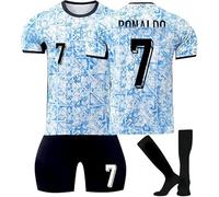Maillot de Foot Enfant et Adultes Al Nassr Maillot Foot Nouveaux Maillots #7 Home/Away Soccer Jersey, Ensemble Football Homme Garçon Vêtement Sport Tshirt Shorts Chaussette Genouillère Set 2024