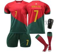 Maillot de Foot Enfant et Homme 2025, Al Nassr FC Maillot Foot Nouveaux Maillots #7 Soccer Jersey, Ensemble Football Homme Garçon Vêtement Set Sport Tshirt Shorts Chaussette Genouillère