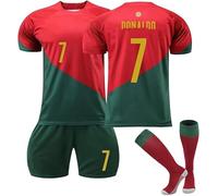 Maillot de Foot Enfant et Homme 2025, Al Nassr FC Maillot Foot Nouveaux Maillots #7 Soccer Jersey, Ensemble Football Homme Garçon Vêtement Set Sport Tshirt Shorts Chaussette Genouillère