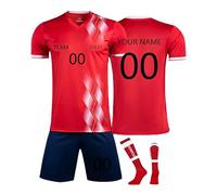 Maillot De Foot Enfant, Générique Maillot de Foot Enfant, Ensemble Foot Enfant Personnalisé avec Votre Nom Numéro, Ensemble Maillot de Football Short Chaussettes pour Garçons Hommes #25 L374
