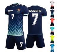Maillot de Foot Enfant Homme Personnalis avec Numéro l'équipe du Nom Ensemble Foot Enfant Adulte Personnalisé