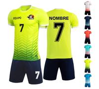 Maillot de Foot Enfant Homme Personnalis avec Numéro l'équipe du Nom Ensemble Foot Enfant Adulte Personnalisé