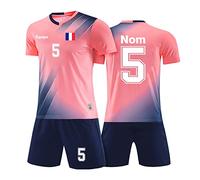 Maillot de Foot Enfant Homme Personnalisé Maillot Equipe de Football Enfant Homme avec Le Numéro du Nom