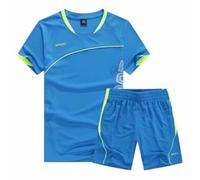 Maillot de Foot Enfant Maillot Foot Maillots Soccer Jersey Boys Ensemble Football Garçon Vêtement Sport Tshirt Shorts Set, 4-5 Ans, Ciel Bleu (Étiquette : 20)