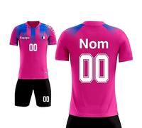Maillot de Foot Enfant Personnalisé Adultes Hommes Femmes avec Le Nom du Logo de l'équipe Ensemble Foot Enfant Personnalisable