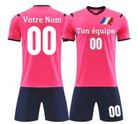 Maillot de Foot Enfant Personnalisé Adultes Hommes Femmes Ensemble Foot Personnalisé avec Le Nom du Logo de L'équipe