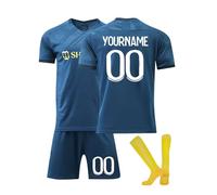Maillot De Foot Enfant Personnalisés Maillots De Joueur De Football GarçOn,Maillots Et Ensembles Et Enfants Nom Et NuméRo Personnalisés, éQuipement Football T-Shirt Et Short Chaussettes