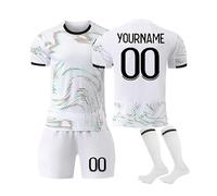 Maillot De Foot Enfant Personnalisés Maillots De Joueur De Football GarçOn,Maillots Et Ensembles Et Enfants Nom Et NuméRo Personnalisés, éQuipement Football T-Shirt Et Short Chaussettes